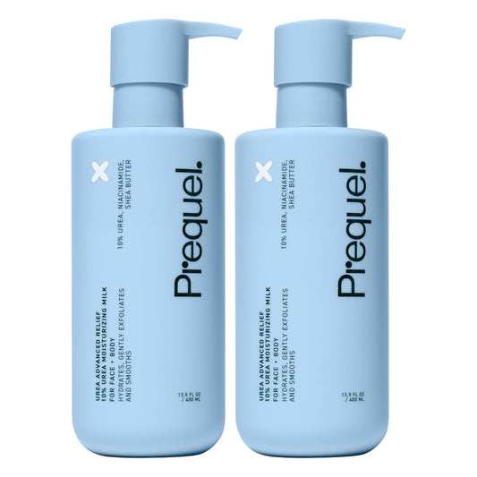 Prequel Skin Urea 10% Moisturizing Lotion for Face & Body, Unscented, Hydrating Cream for Extremely Dry & Sensitive Skin, 6.75 fl oz, Pack of 2